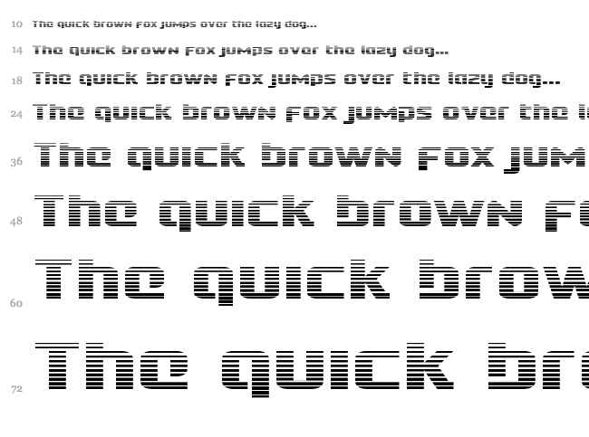 Cobalt Alien font waterfall