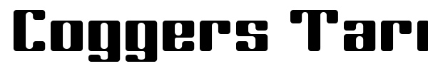 Coggers Tariqa font preview