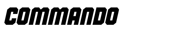 Commando font
