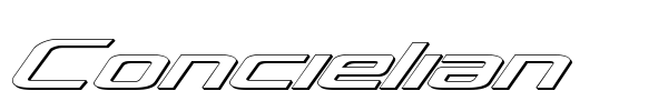 Concielian font