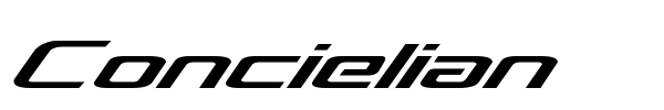 Concielian font preview