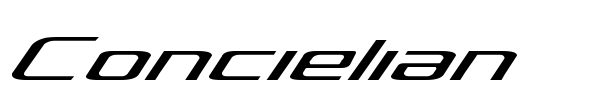 Concielian font preview