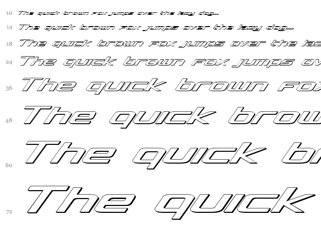 Concielian font waterfall