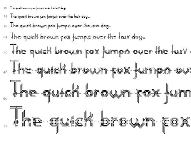 Connexion font waterfall