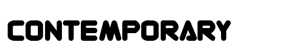 Contemporary font