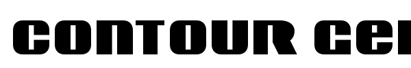 Contour Generator font