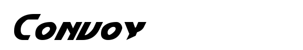 Convoy font