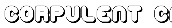 Corpulent Caps font