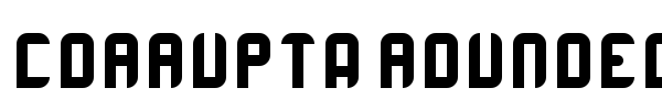 Corrupta Rounded font
