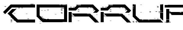 Corruptor LDR font