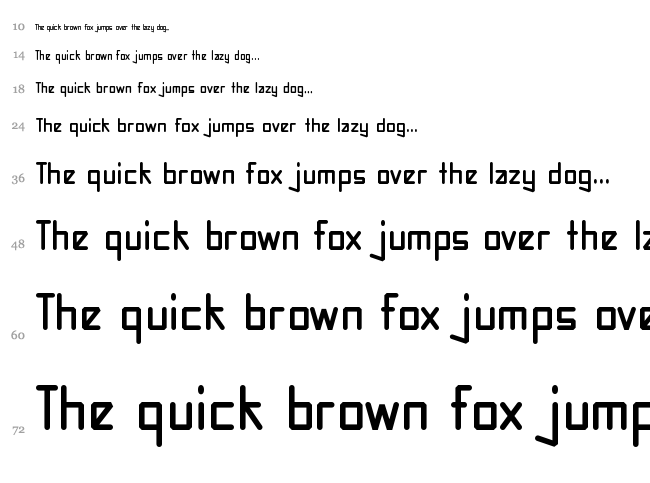 Couper Blaque font waterfall
