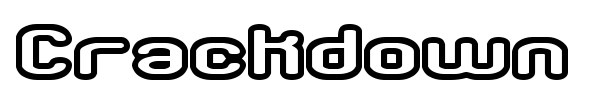Crackdown font