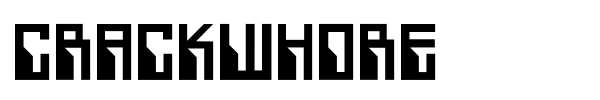 Crackwhore font
