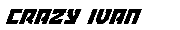 Crazy Ivan font