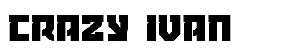 Crazy Ivan font preview