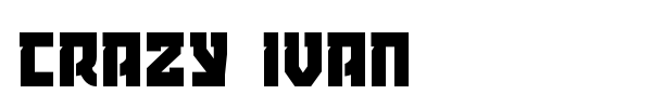 Crazy Ivan font preview