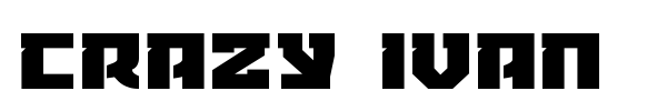 Crazy Ivan font preview