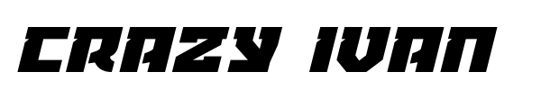 Crazy Ivan font preview
