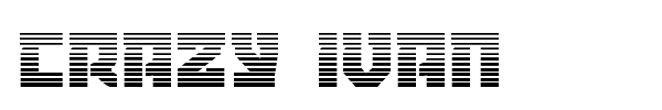 Crazy Ivan font preview