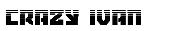 Crazy Ivan font preview