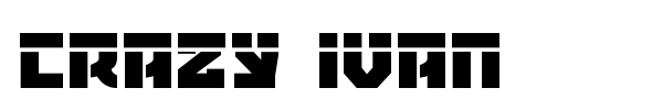 Crazy Ivan font preview