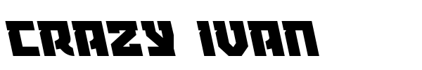 Crazy Ivan font preview
