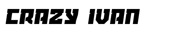 Crazy Ivan font preview