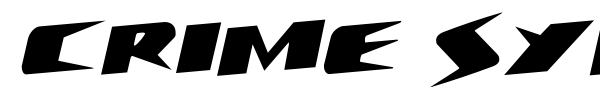 Crime Syndicate font