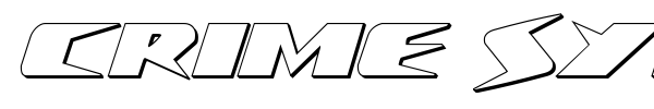 Crime Syndicate font preview