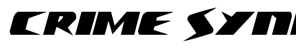Crime Syndicate font preview