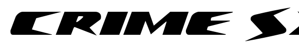 Crime Syndicate font preview