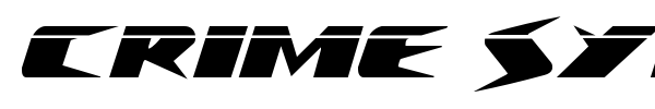 Crime Syndicate font preview