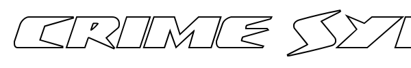 Crime Syndicate font preview