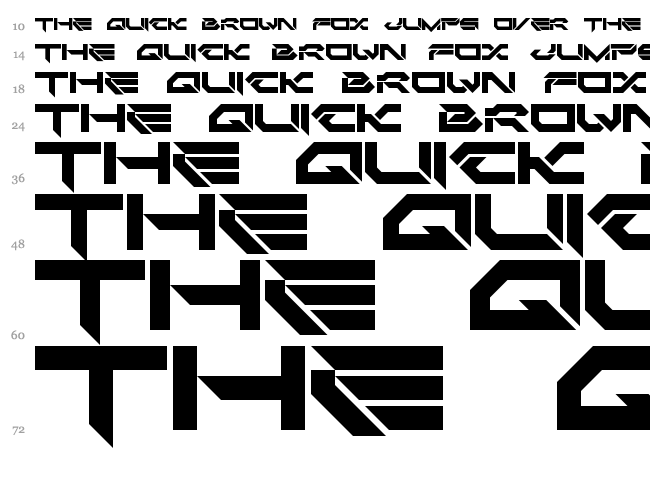 Critical Mass LDR font waterfall
