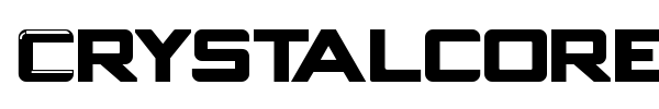 Crystalcore font