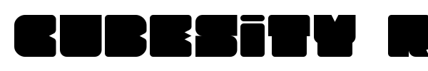 Cubesity Rounded font