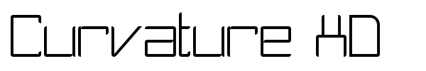 Curvature XD font