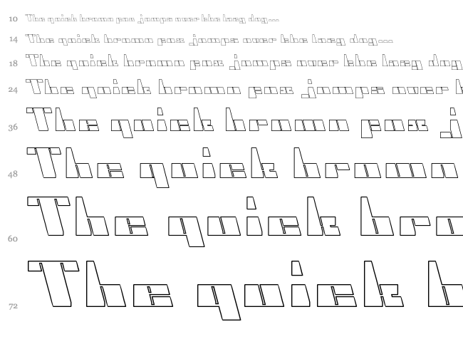 Cyber font waterfall