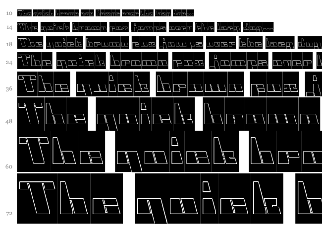 Cyber font waterfall