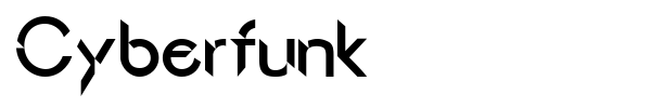 Cyberfunk font