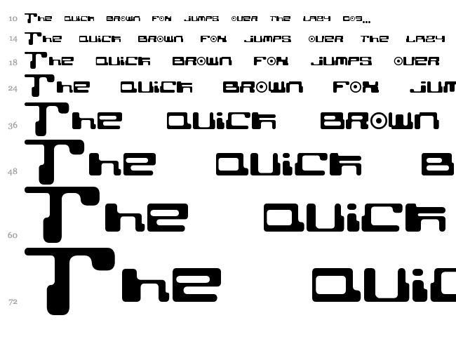 Cybertown Subterranean font waterfall