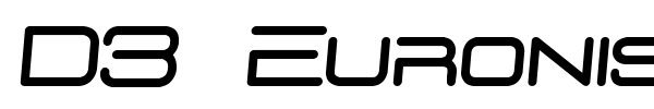 D3 Euronism font