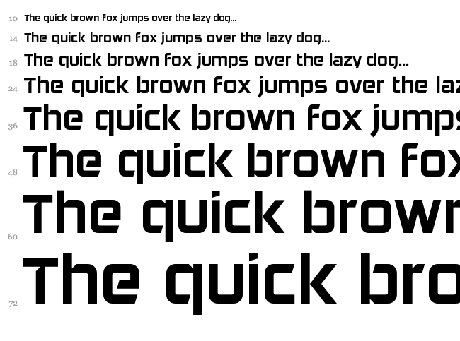 Daggersquare font waterfall