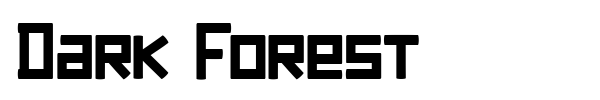 Dark Forest font