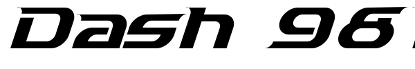 Dash 9812 font
