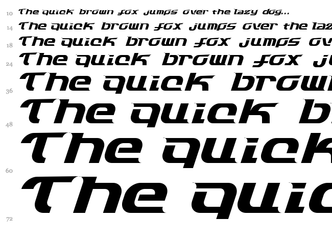 Dash 9812 font waterfall