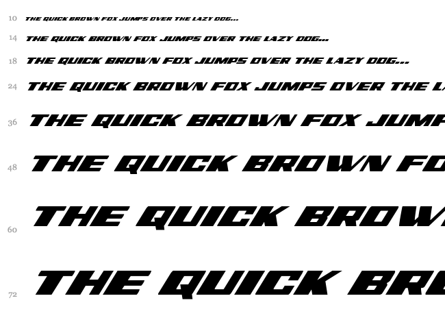 Dassault font waterfall