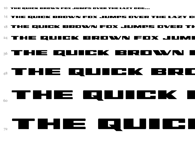 Dassault font waterfall
