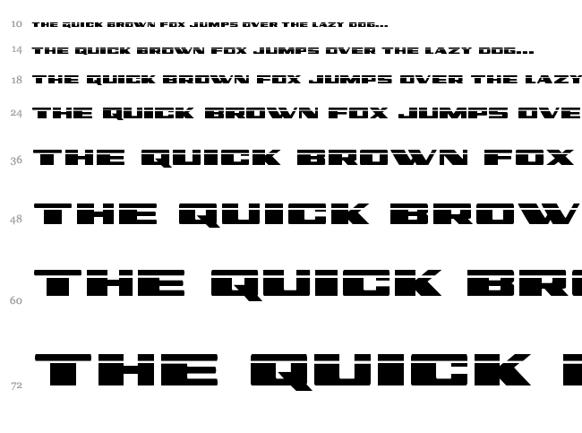 Dassault font waterfall