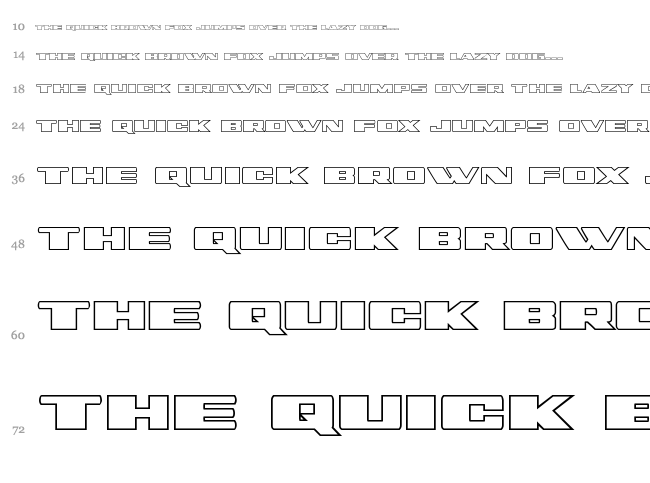 Dassault font waterfall